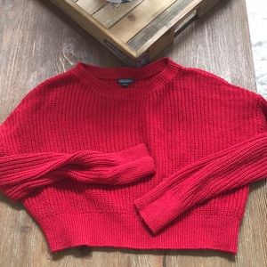 Wild Fable Red XS cropped sweater